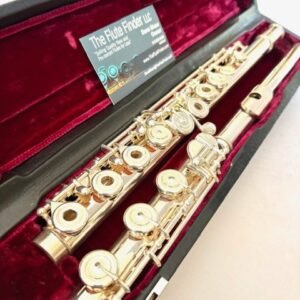 New! Haynes Samperi Pinnacle Flute, Sterling Silver Hand-cut Headjoint, 14K Riser, Silver body, Offset G, D# Roller, C# Trill, Split E Mechanism, Warranty!