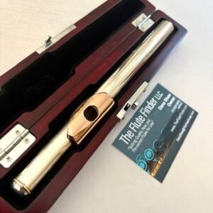 David Williams Hand-made Headjoint, 18k White  Gold/Palladium Alloy, Hand-made 14k Solid Gold Lipplate/24k Riser, 1-year Warranty!