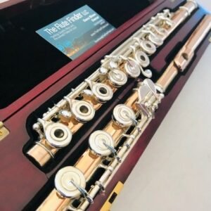 SOLD - DiZhao Handmade 14k Gold/Silver Flute, 6k Gold Lipplate/14k Riser, Engraved, Overhauled, C# Trill, Offset G, High E Facilitator, Warranty!